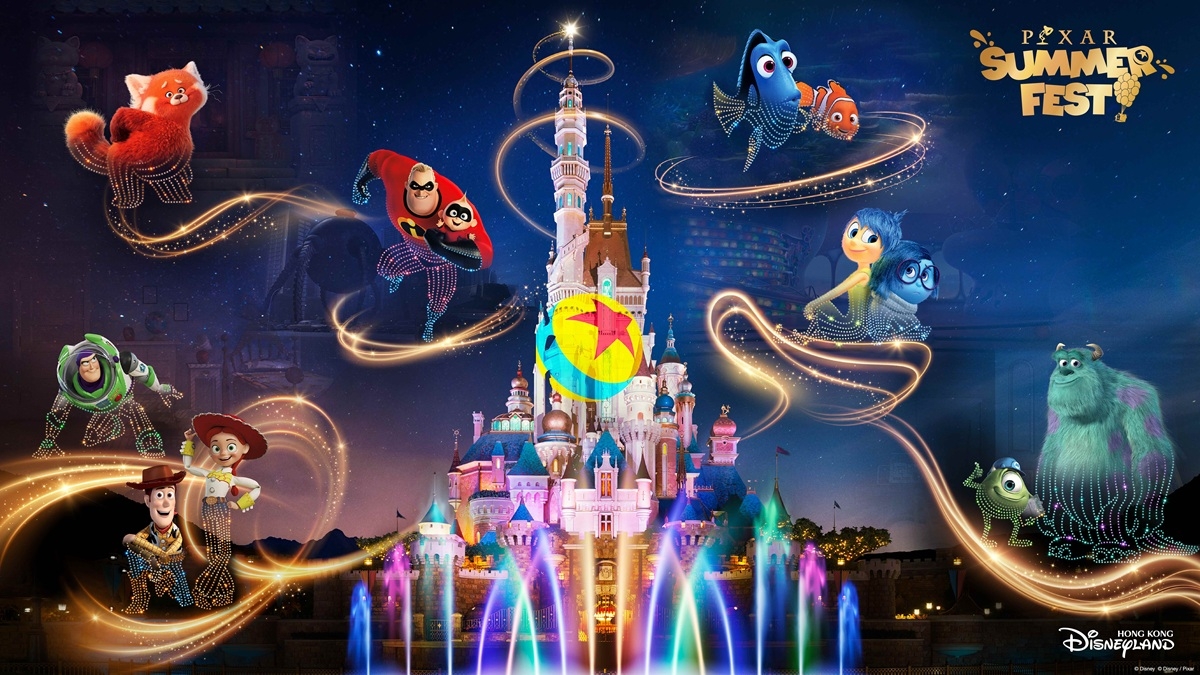 香港迪士尼樂園全新「Pixar 好友星空匯演」將成為今夏夜晚的焦點節目