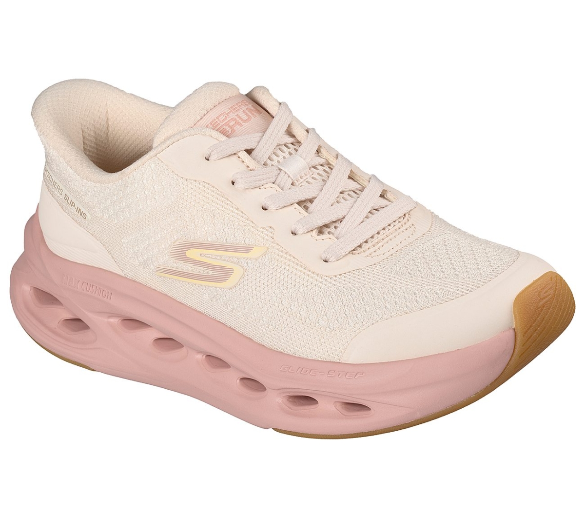 SKECHERS GO RUN MAX CUSHIONING GLIDE-STEP_舒華同款_女款 建議售價$3,690 (粉色)