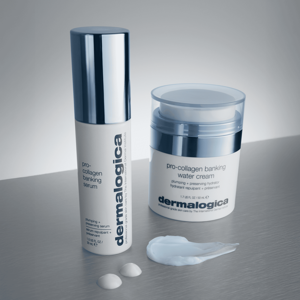 德卡 Pro膠原彈潤水凝霜50ml，NT$3,000   / Pro膠原彈潤精萃 30ml，NT$3,700