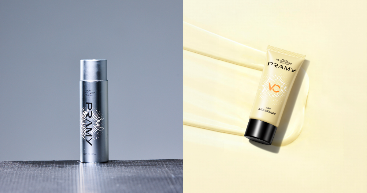 PRAMY柏瑞美 化妝師持久定妝噴霧 100g / NT$ 699、PRAMY柏瑞美 大碼黃油保濕妝前乳 50ml / NT$ 399