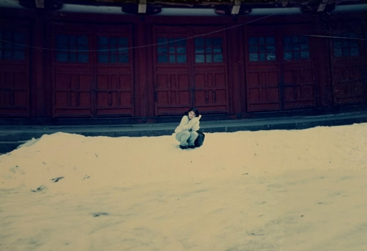 大S玩雪