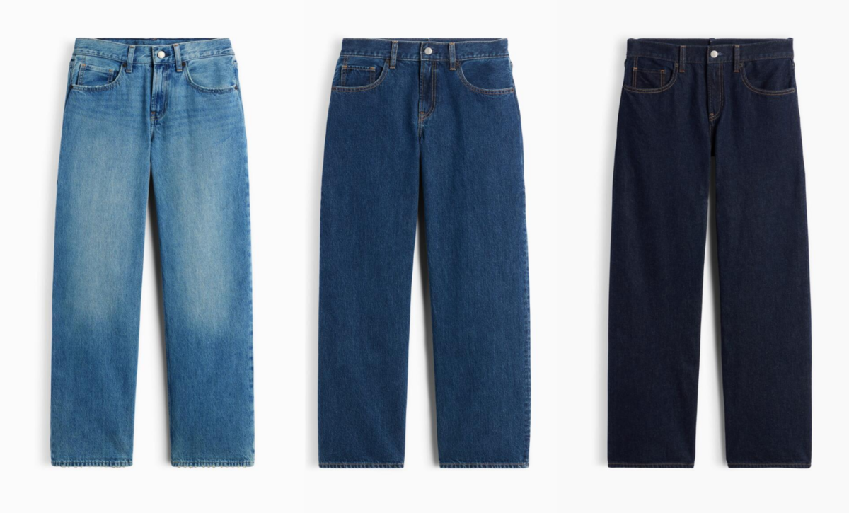 The Hailey Jean 低腰寬鬆牛仔褲，淺藍刷色｜中藍刷色｜深藍刷色，NT$2,299