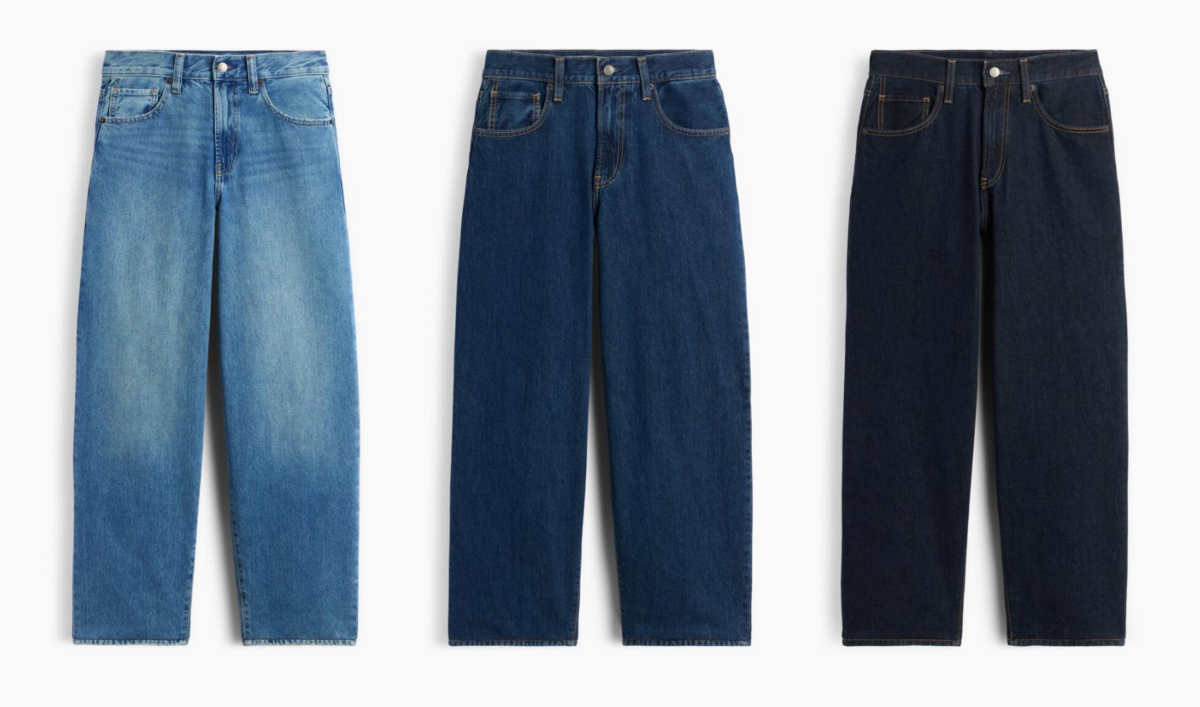 The Hailey Jean 特級寬鬆牛仔褲，淺藍刷色/中藍刷色/深藍刷色，NT$2,299