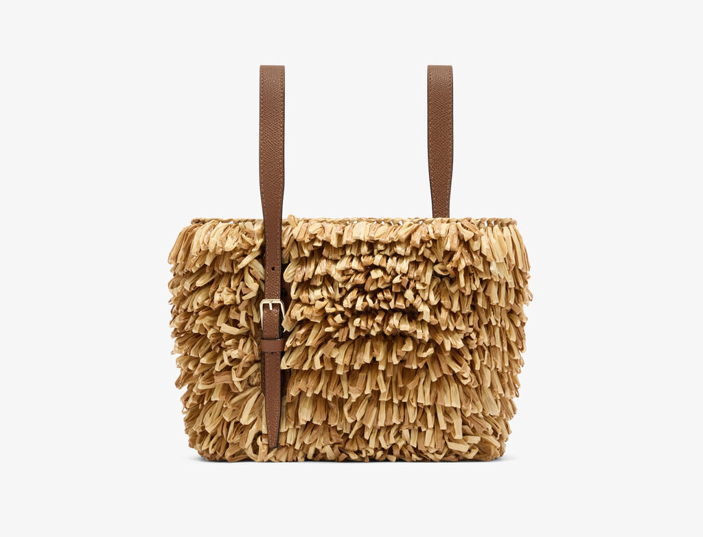 Valextra Raffia Bucket Bag，NT$ 60,900