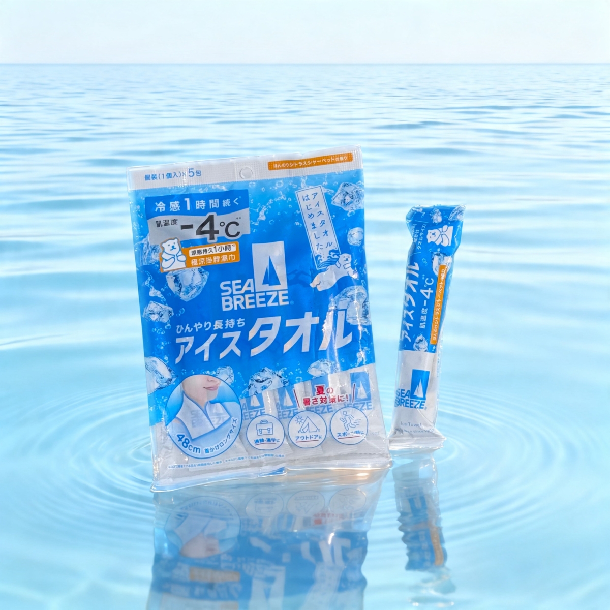 SEA BREEZE極涼掛脖濕巾 加大版