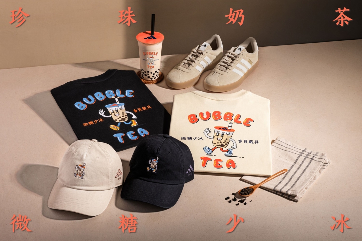 adidas城市限定系列推出珍珠奶茶主題系列服飾與鞋款。