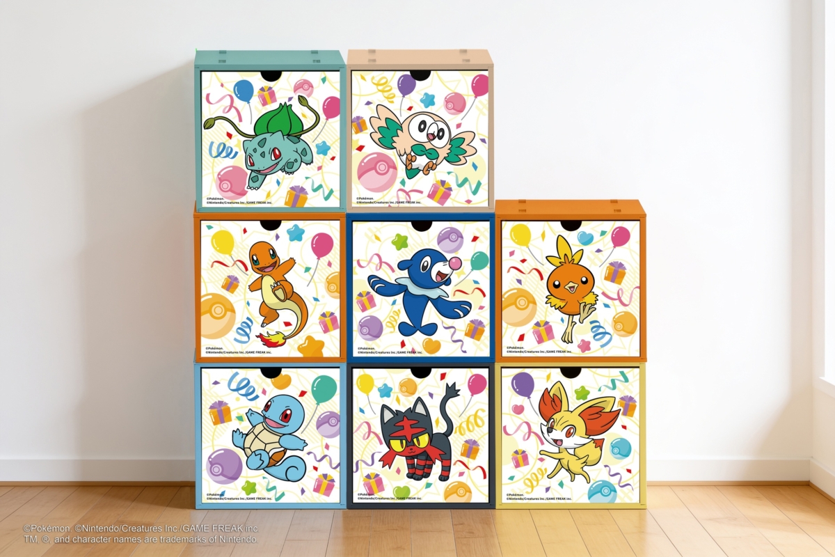 新光三越攜手寶可夢推出60款會員限定好禮 其中最特別就是「Pokémon層層進化收納櫃」 有17款分店限定款 每店各有專屬角色 打造「一店一寶可夢」的全台蒐集任務