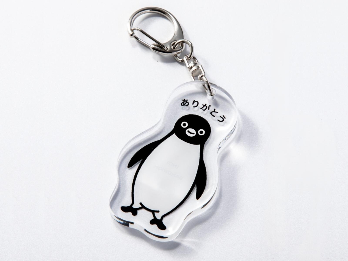 Suica 企鵝「謝謝你」紀念壓克力鑰匙圈