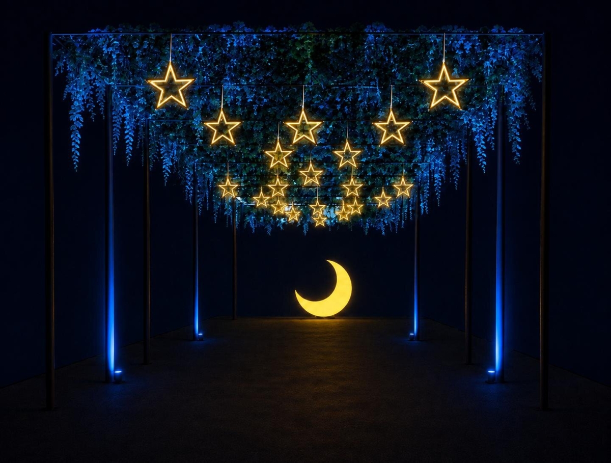 終點則為以療癒月光浴為概念的「Good Night Dome」巨型月亮圓頂
