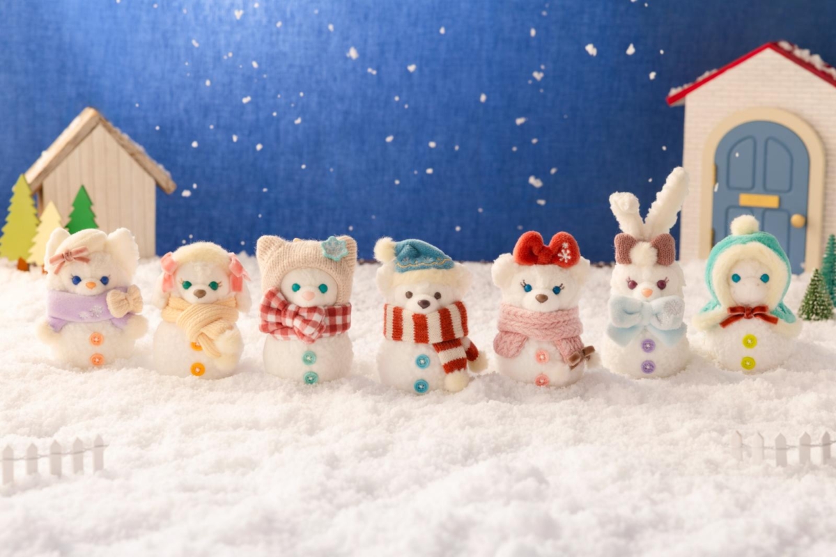 圓滾滾雪人姿態造型