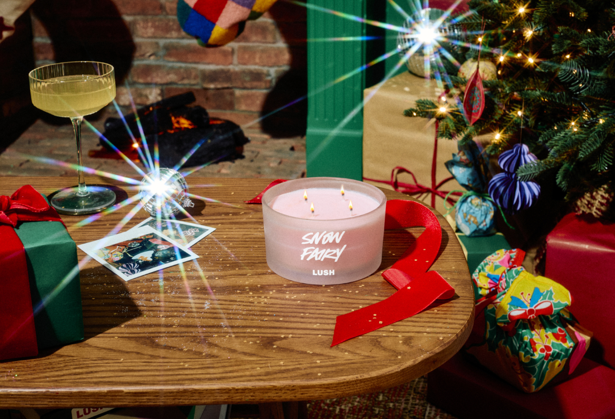 LUSH 雪天使香氛蠟燭 單芯 NT$700/四芯 NT$2,000