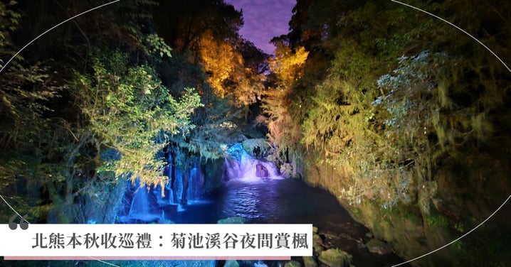 熊本秋季旅遊推薦|北熊本秋收巡禮:菊池溪谷夜間賞楓、玉名大俵祭、和水町山太郎蟹美食全攻略