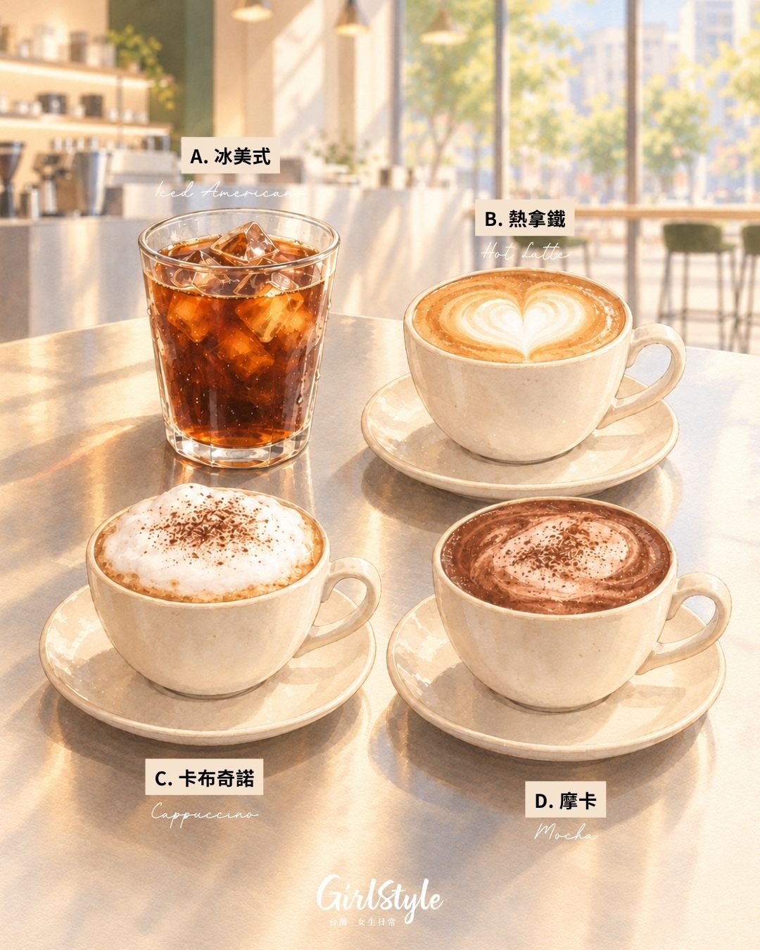 【日常心測站】10/1國際咖啡日！選一杯最常點的咖啡，測你最習慣怎麼面對壓力