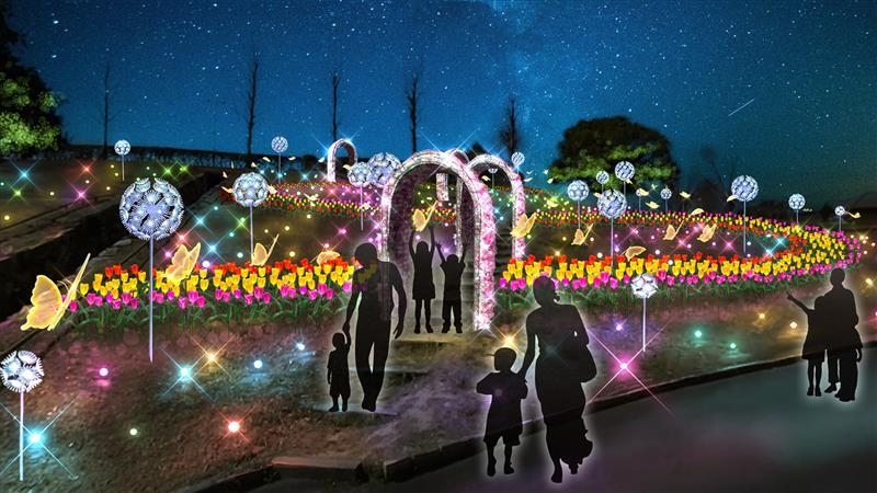 位於大阪府堺市的「堺・綠色博物館 Harvest之丘（堺・緑のミュージアム ハーベストの丘）」將於 10 月 30 日點燈