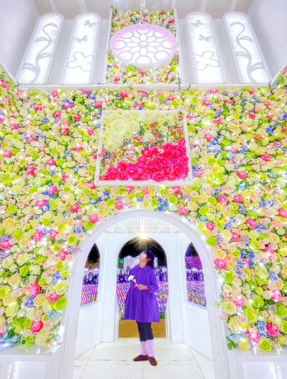 2026 足利花卉公園「光之花庭園」必看亮點3. 童話夢幻城堡與花道：「Flower Castle」內部