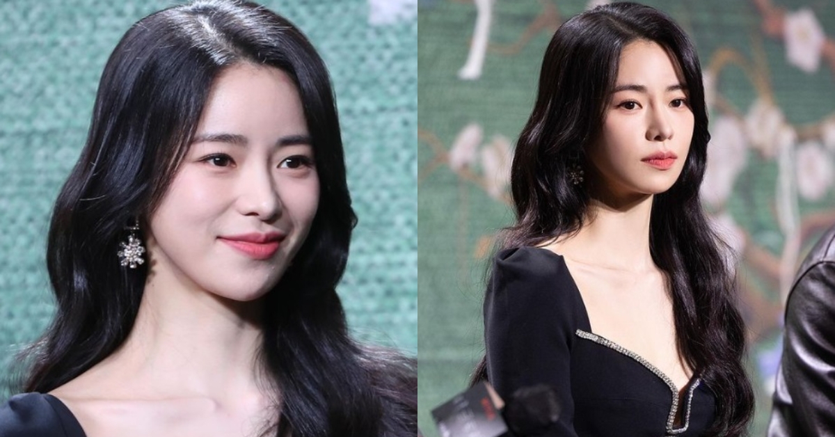 林知衍在《黑暗榮耀》記者會美得耀眼非凡。